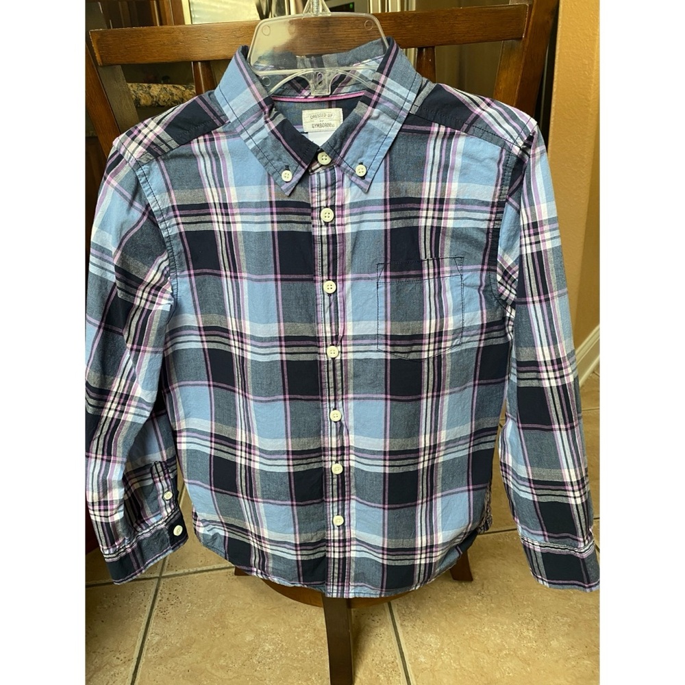 Dressed up by Gymboree boys plaid shirt